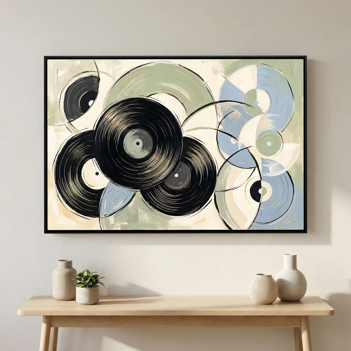 Vinyl Purest blue sage Canvas wall art