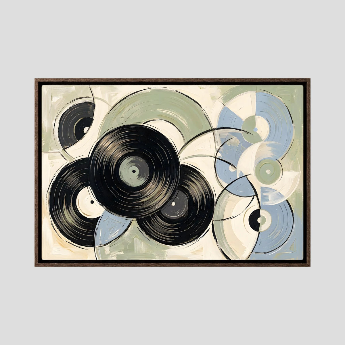 Vinyl Purest blue sage Canvas wall art