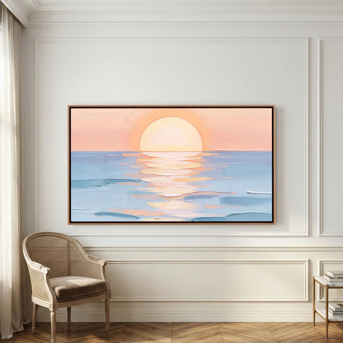Pastel Sun Dip Wall Canvas
