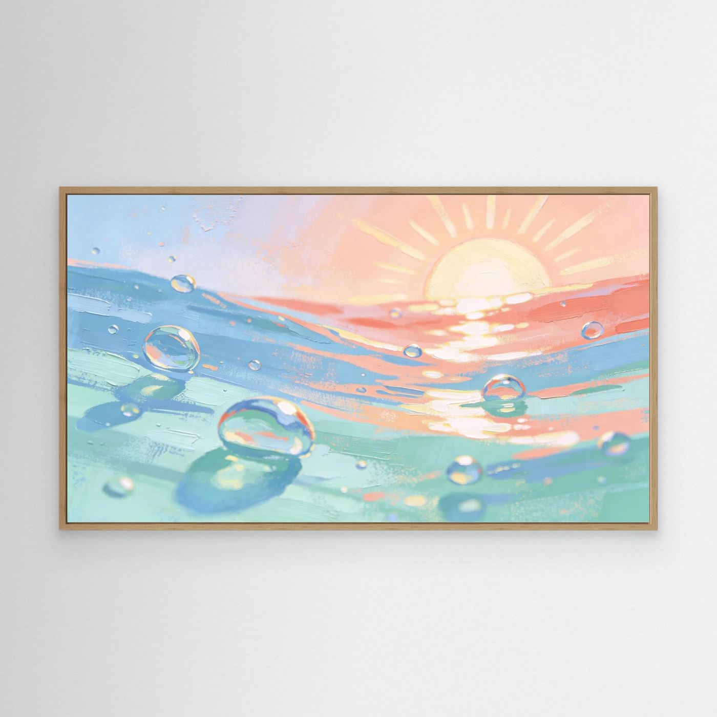 Sun And Sea Bubbles Canvas 