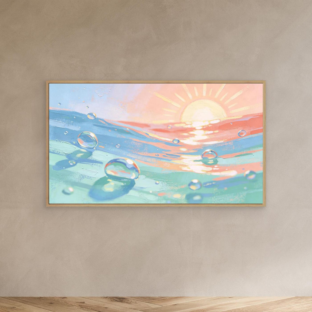 Sun And Sea Bubbles Canvas 