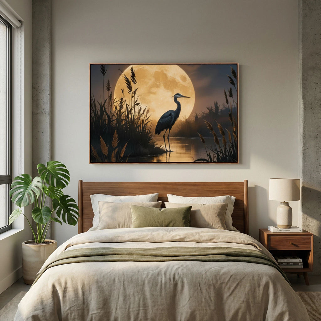 Heron In Wetlands