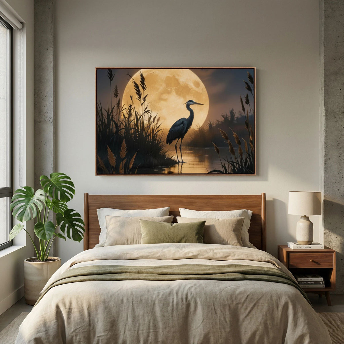 Heron In Wetlands