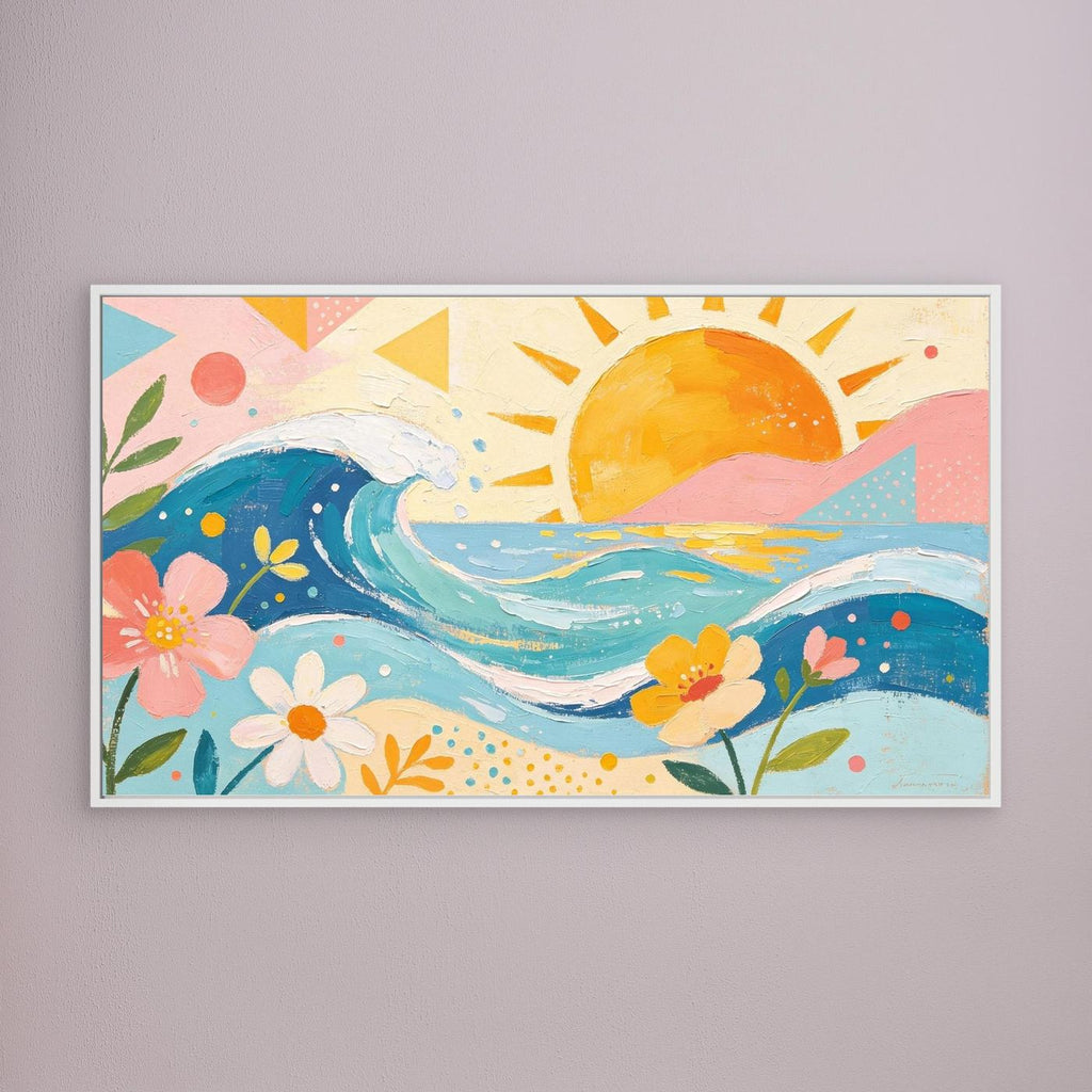 Pastel Pacific Bliss Canvas Wall Art