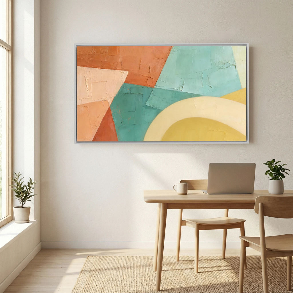 Sediment Layers  Large Wall Canvas 