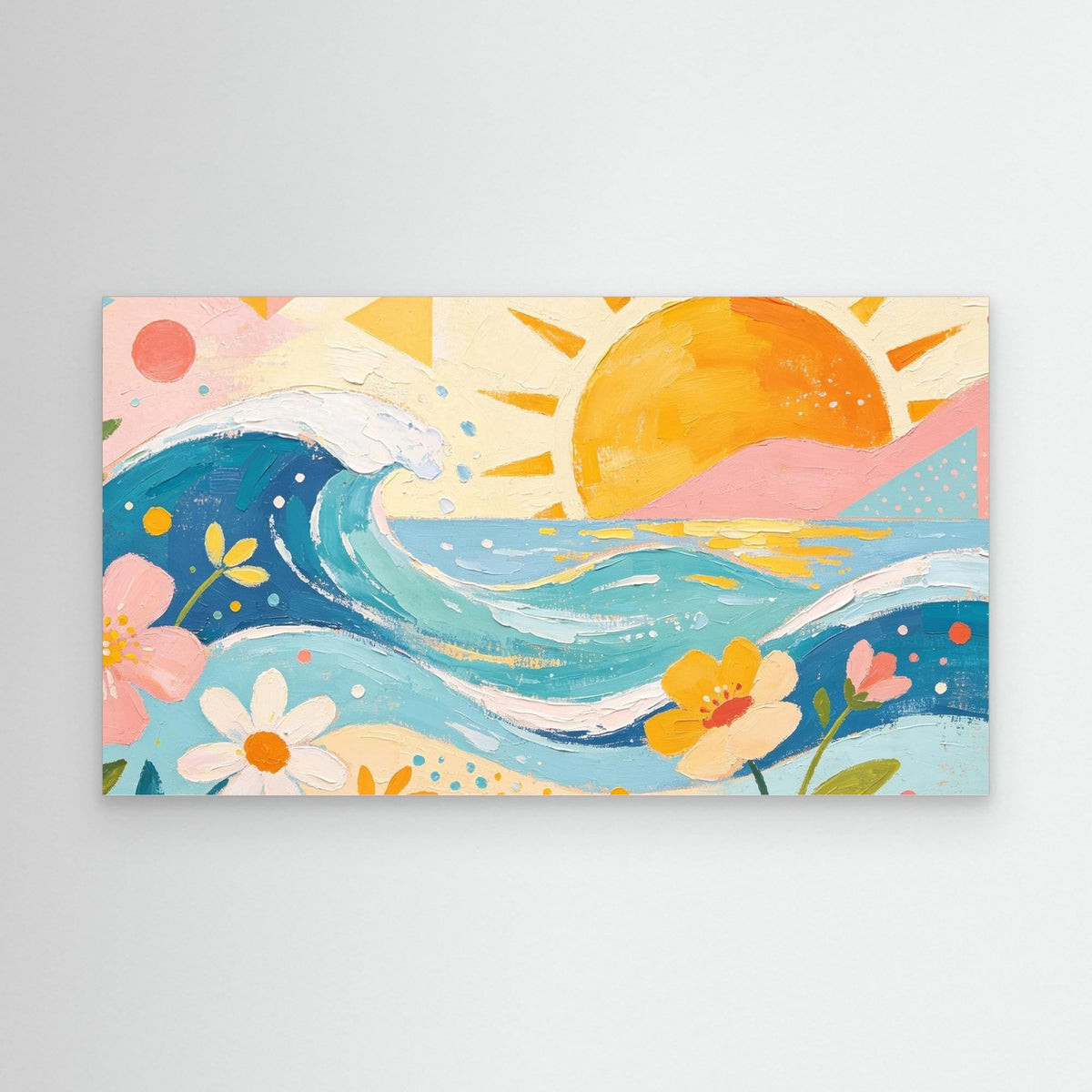 Pastel Pacific Bliss Canvas Wall Art