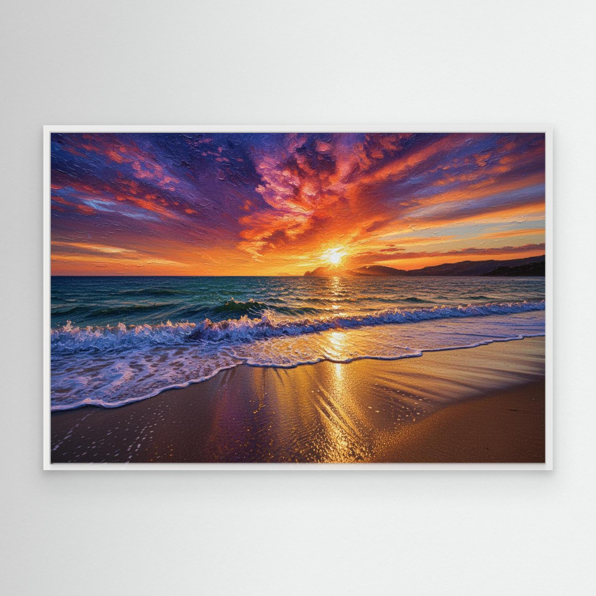 Ocean Sunset Oil
