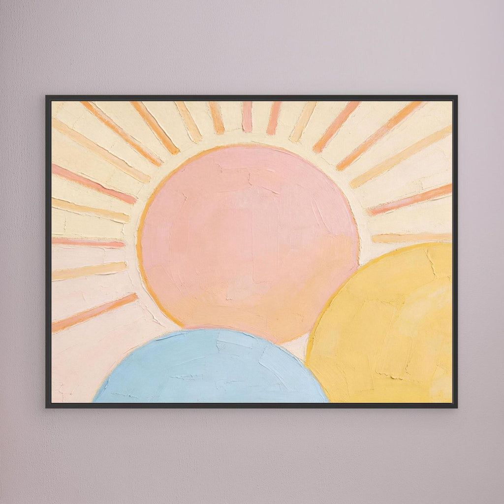 Triple Horizon Wall Canvas Art