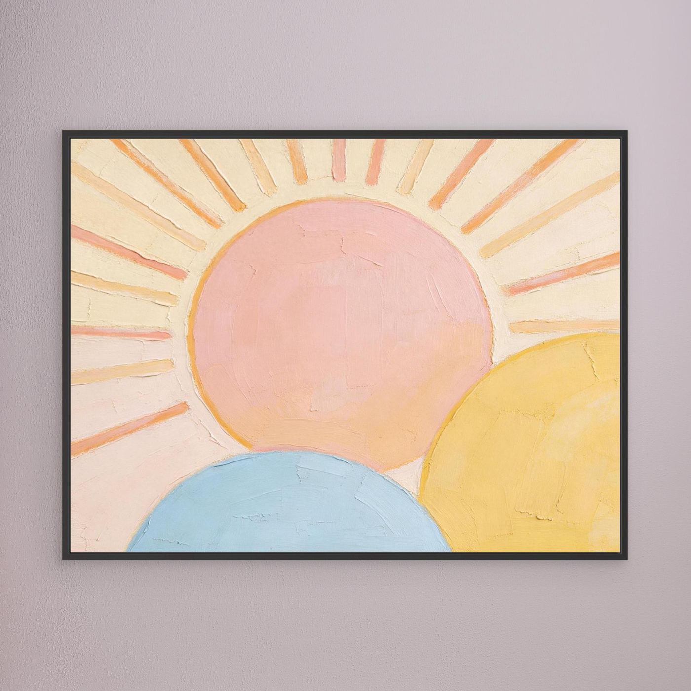 Triple Horizon Wall Canvas Art