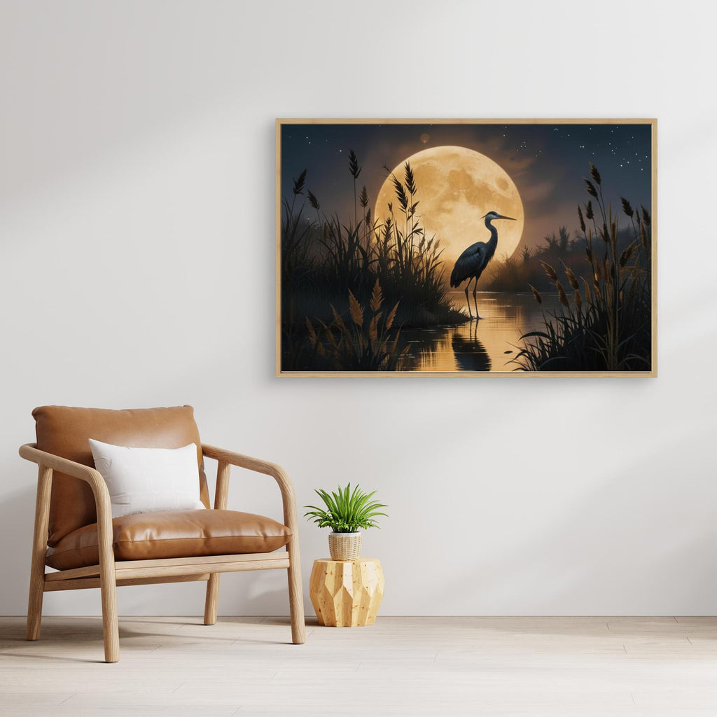 Heron In Wetlands