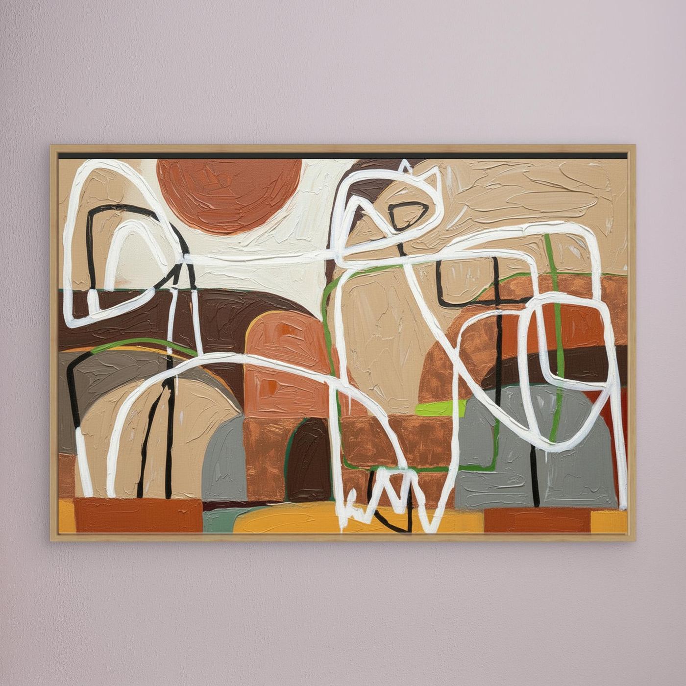 Enlightened Village Wall Canvas