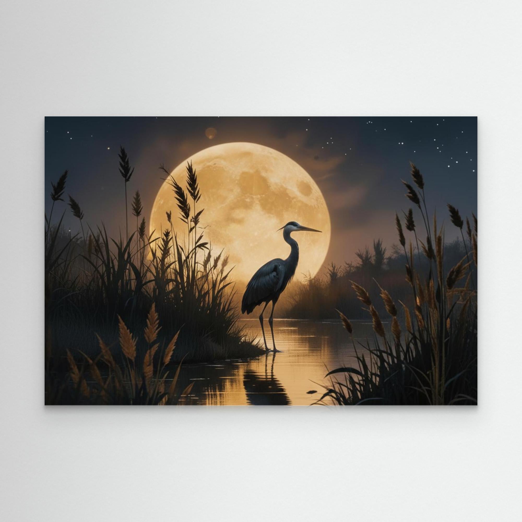 Heron In Wetlands