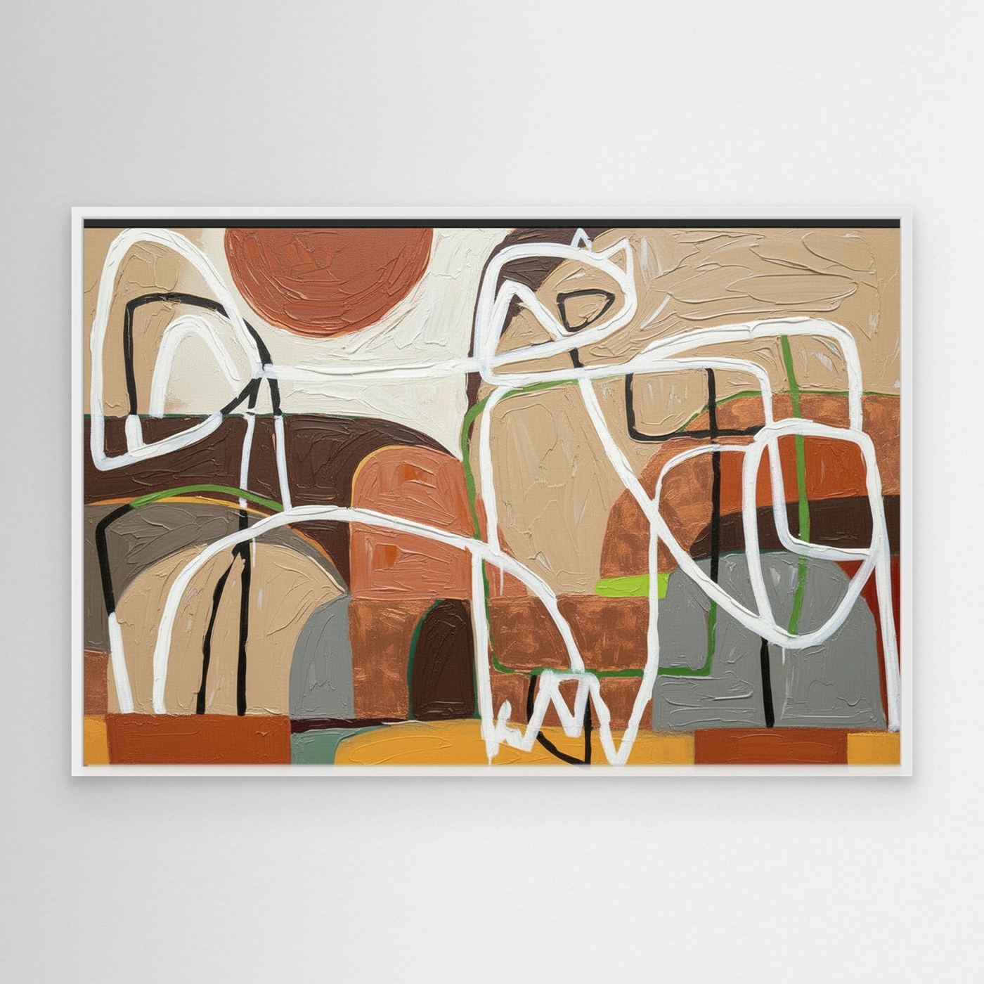 Enlightened Village Wall Canvas