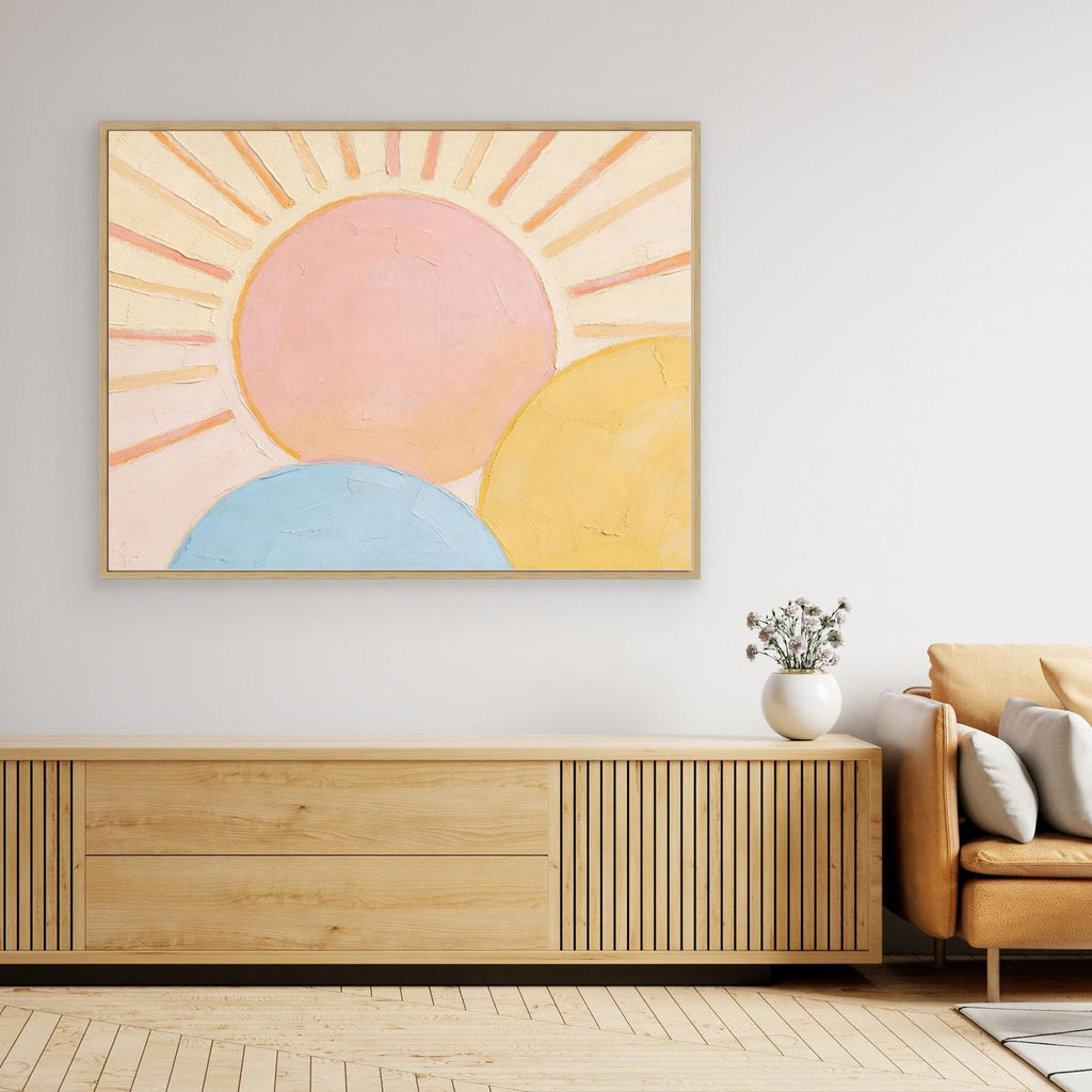 Triple Horizon Wall Canvas Art