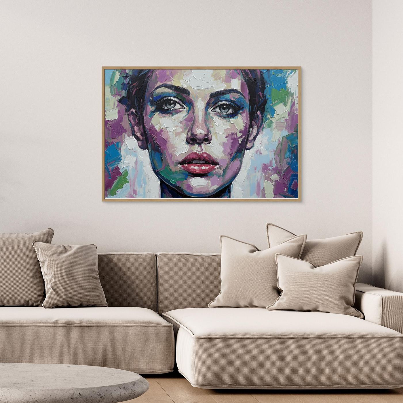  Chromatic Gaze Wall Canvas