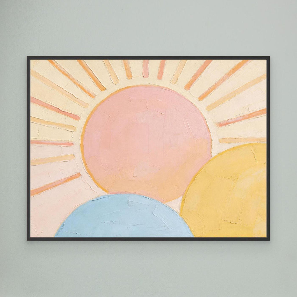 Triple Horizon Wall Canvas Art