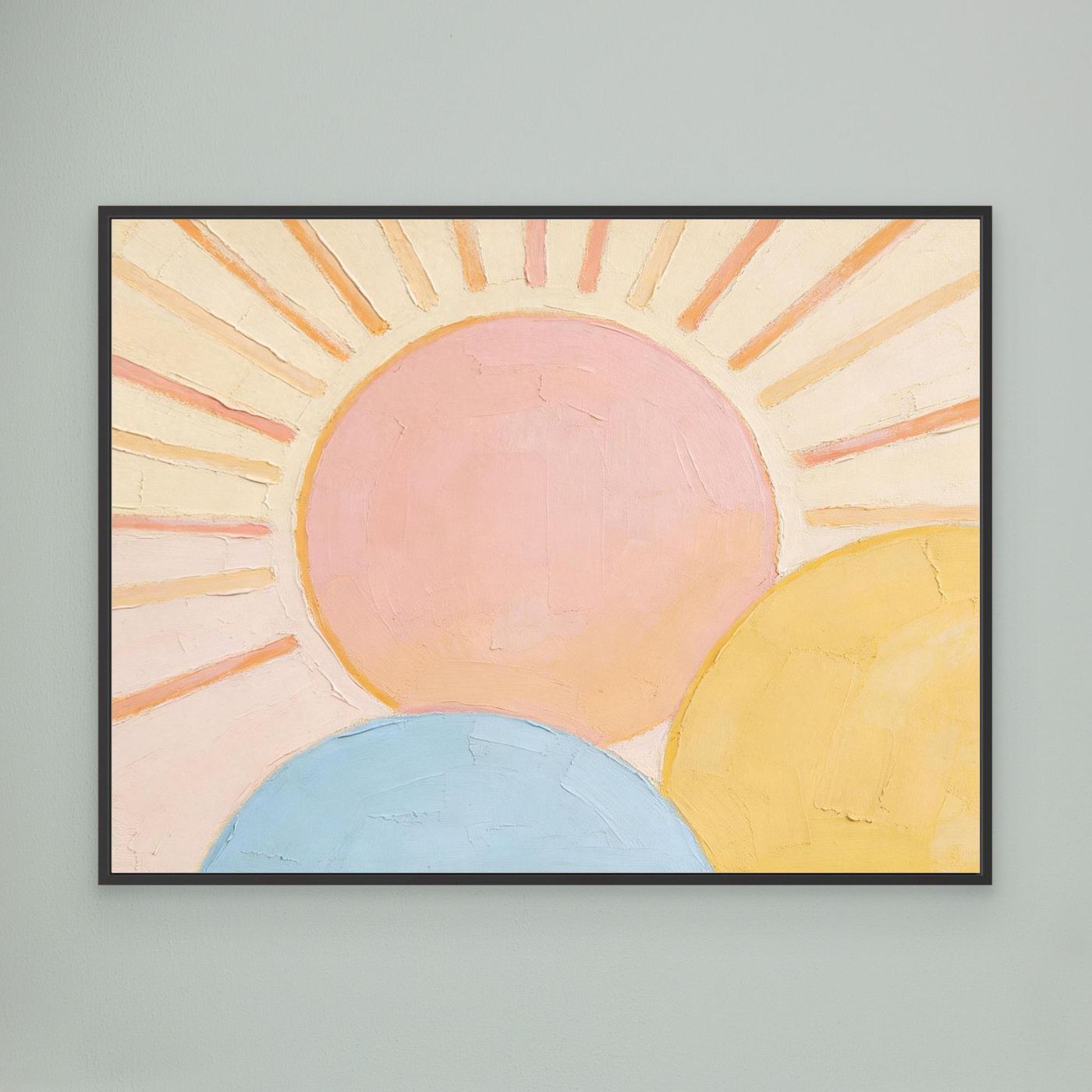 Triple Horizon Wall Canvas Art