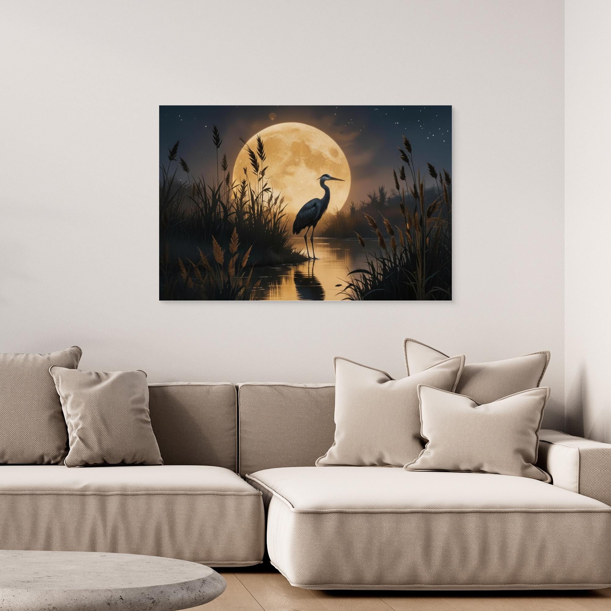 Heron In Wetlands