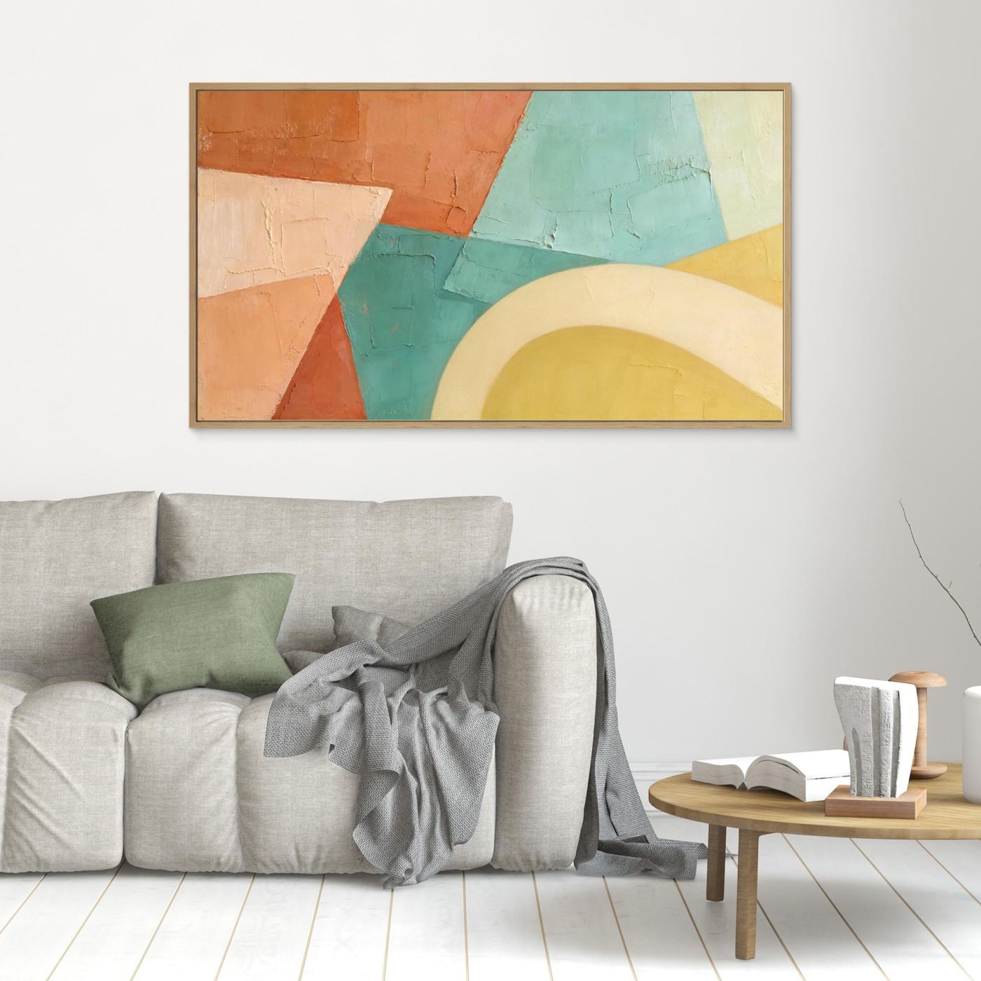 Sediment Layers Wall Canvas 