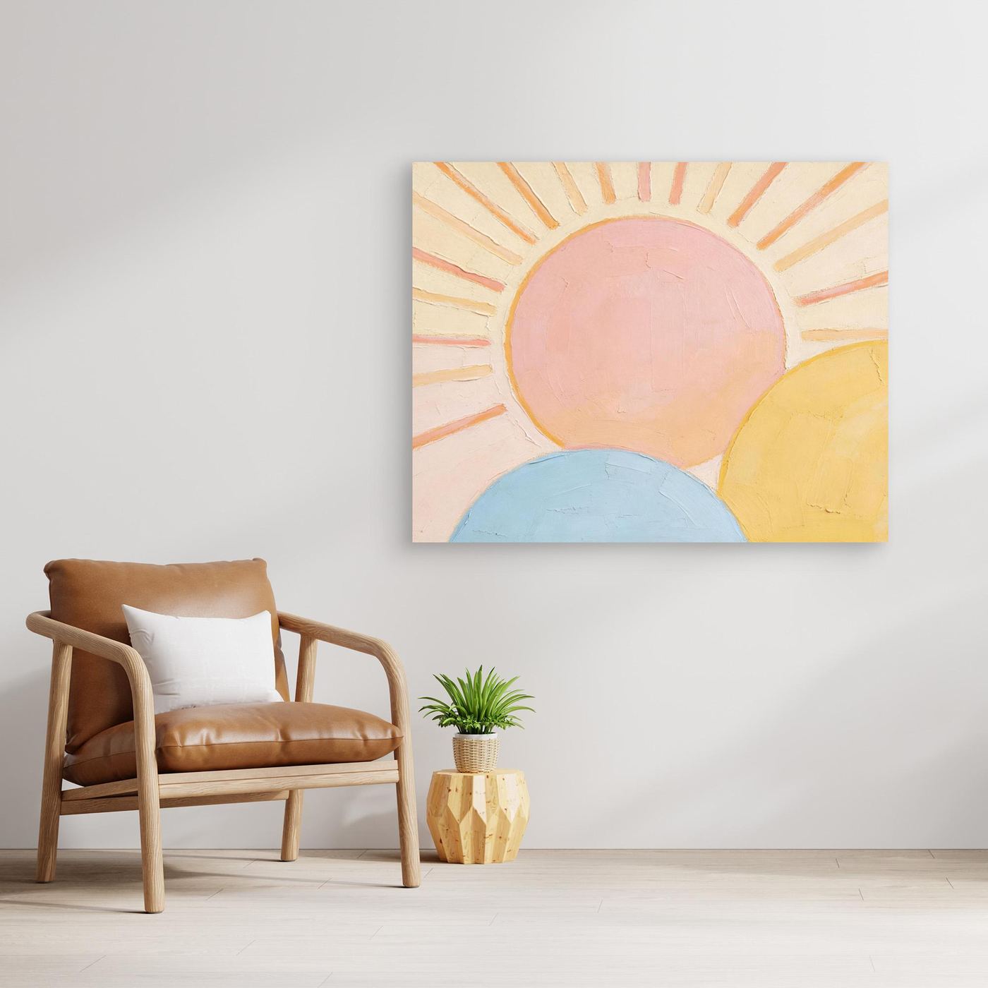 Triple Horizon Wall Canvas Art