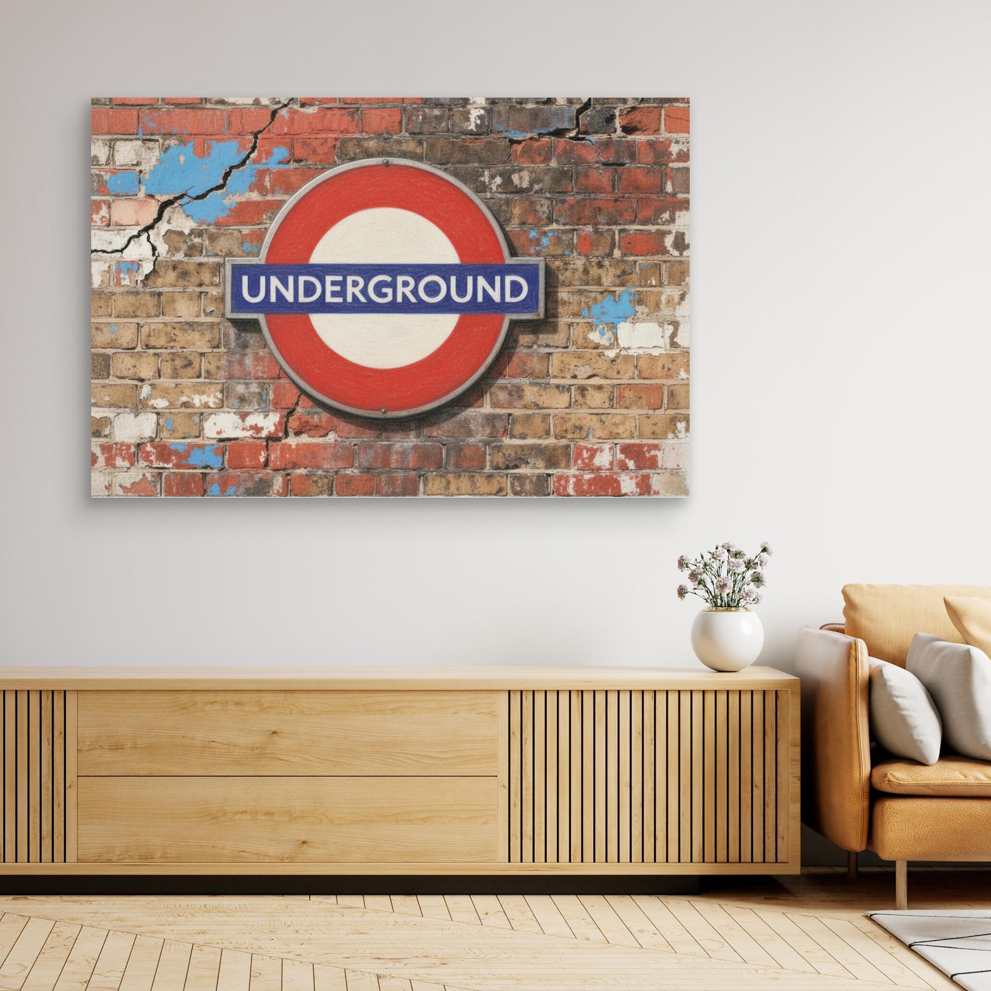 Retro London Underground Sign
