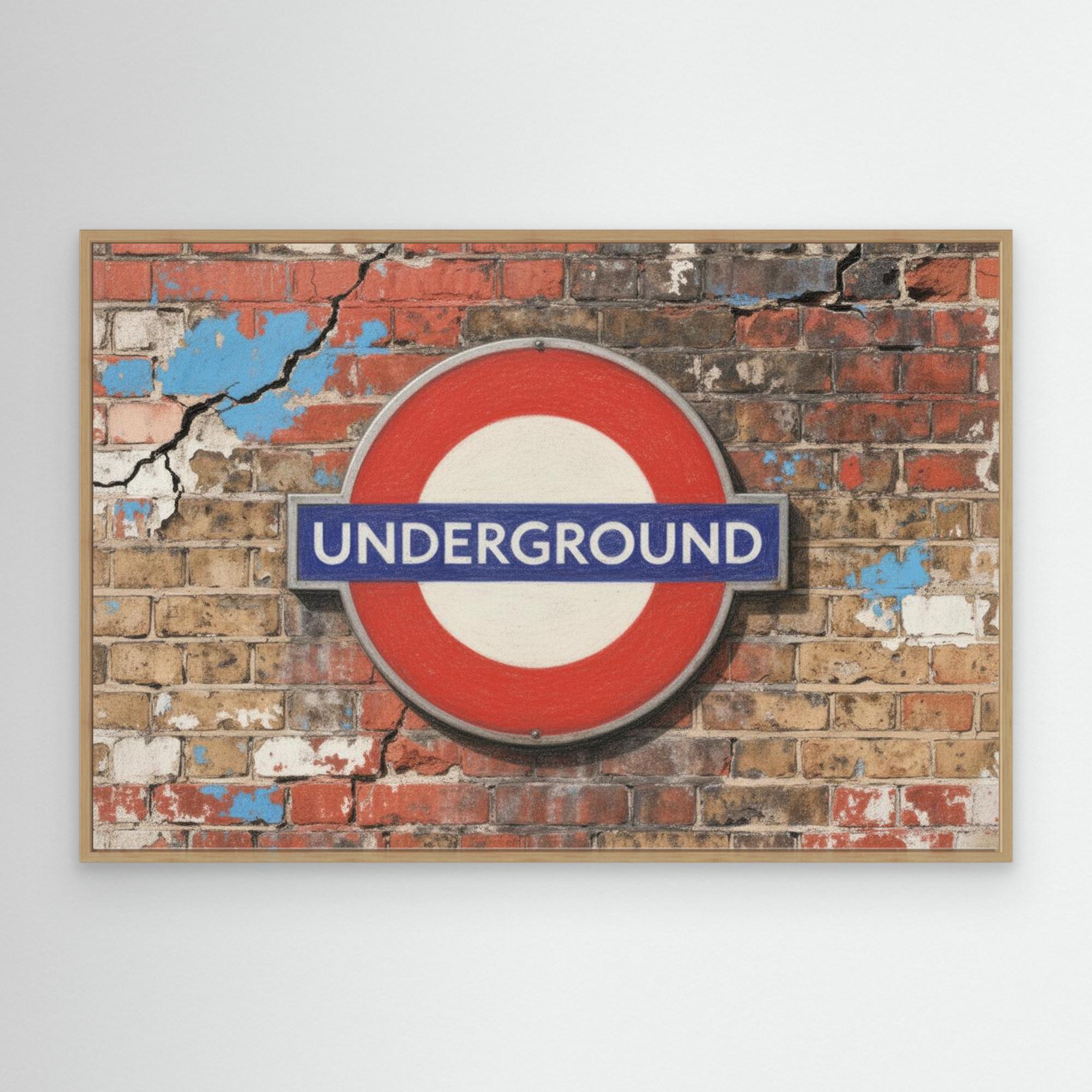 Retro London Underground Sign