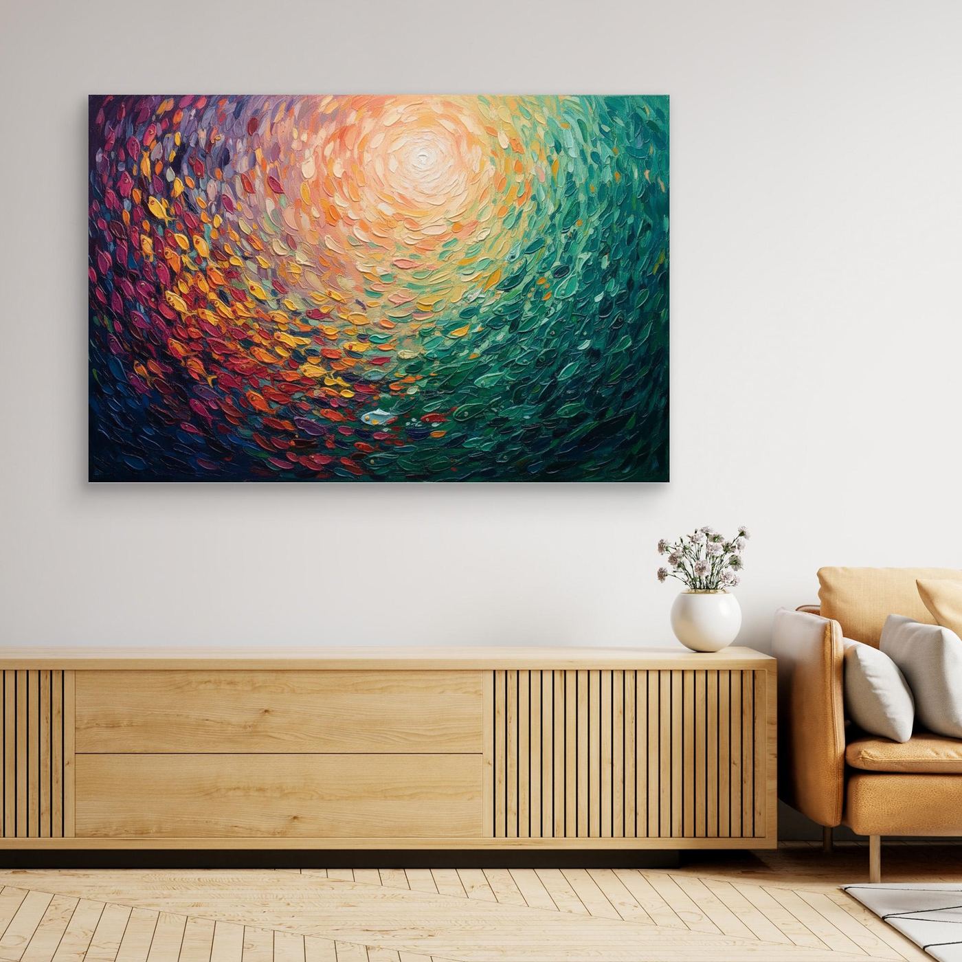 Celestial Gavering Wall Canvas